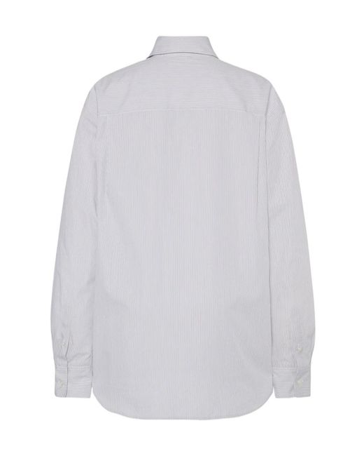 The Row White Pace Striped Shirt for men