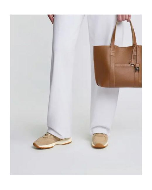 Hogan Natural Interactive Lace-Up Sneakers