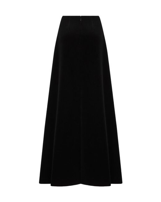 Dior Black Long Flared Skirt