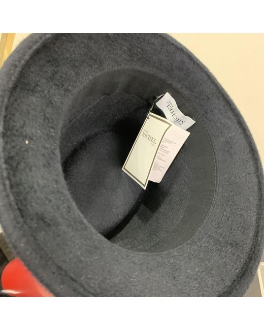 Maison Michel Black Bow Hat