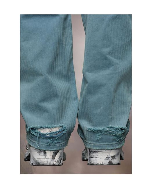 Maison Margiela Blue Denim Wide-Leg Jeans for men