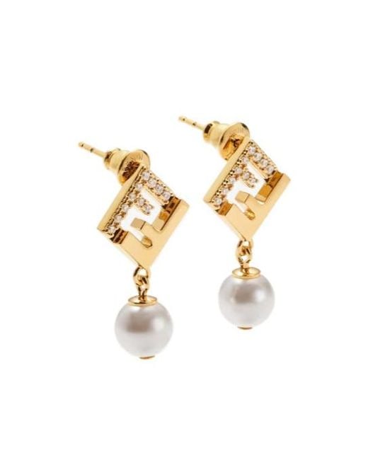Fendi Metallic Forever Earrings