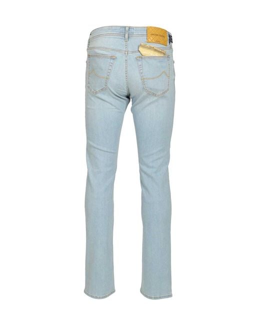 Jacob Cohen Blue Slim Fit Five-Pocket Jeans for men