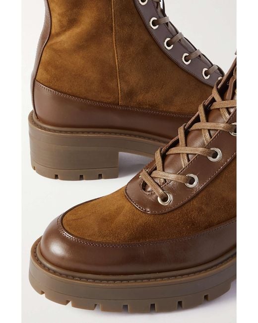 Aquazzura Brown Very Cortina Leather Boots
