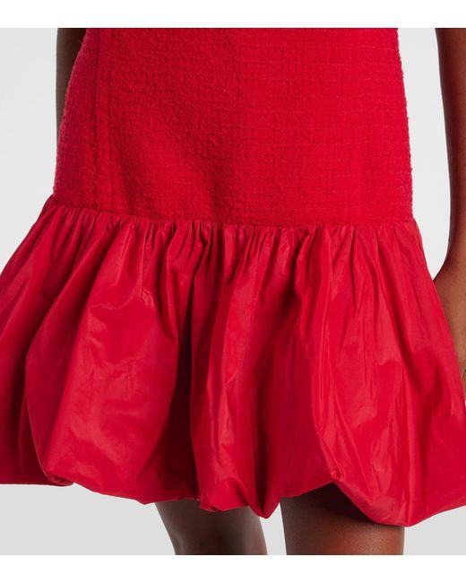 Patou Red Tweed Mini Dress