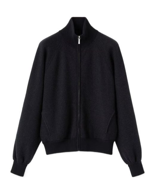 Loro Piana Blue Rio Bodro High-Neck Zip Bomber