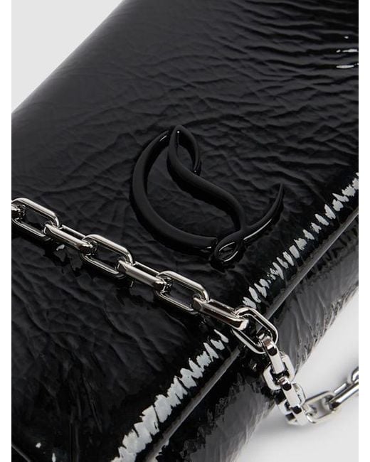 Christian Louboutin Black Loubi54 Soft Patent Pouch