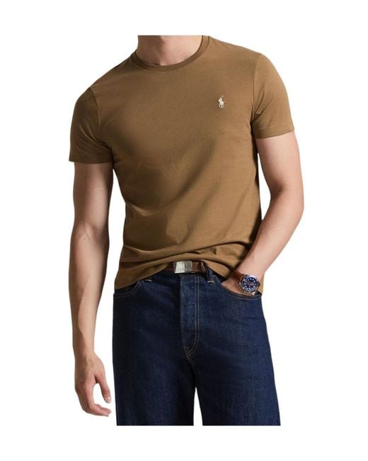 Polo Ralph Lauren Green Logo Crewneck T-Shirt for men