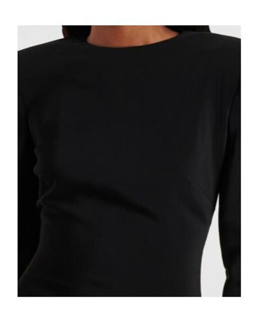 Oscar de la Renta Black Open-Back Gown