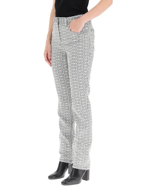 Givenchy Gray 4G Motif Pants