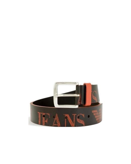 Armani Jeans Multicolor Logo Belt for men