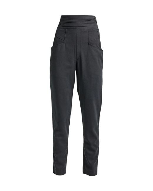 Isabel Marant Black Plain Colour Casual Trouser