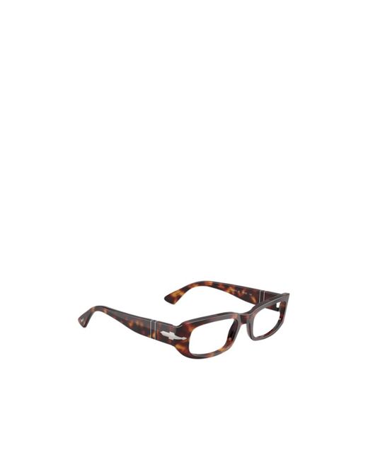 Persol White Geometric Frame Plain Mirror for men