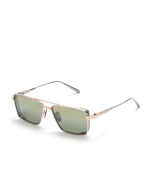 Akoni Green Sprinta Square-Frame Sunglasses for men