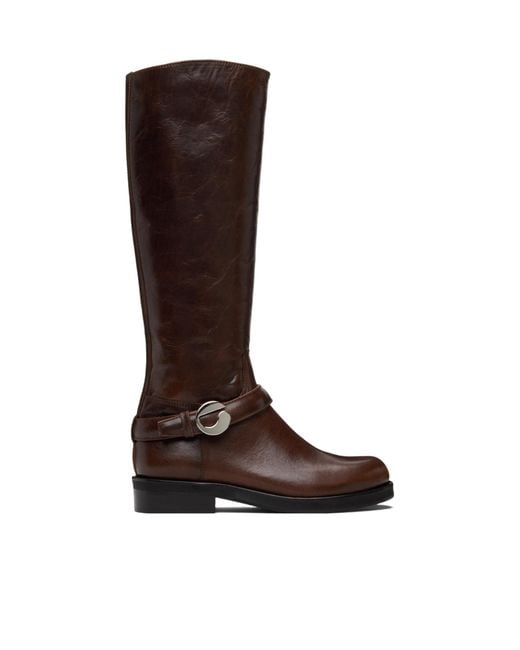 Coperni Brown Belt Cavalier Boots