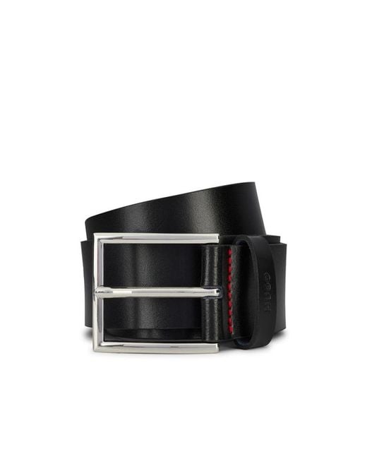 Boss White Leather Belt for men