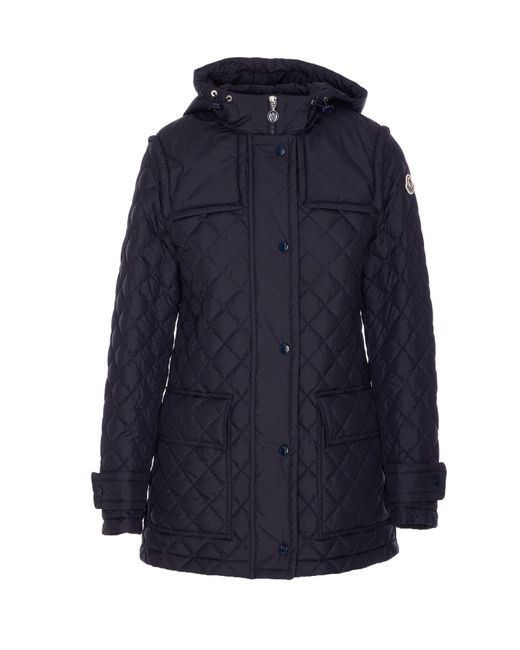 Moncler Blue Long Sleeve Down Jacket