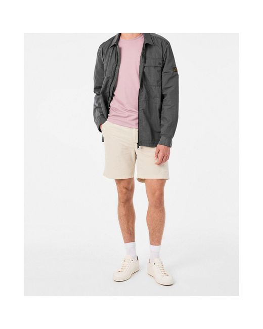 Barbour Gray Zipper Casual Jacket for men