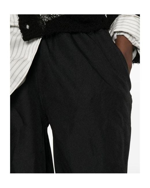 Comme des Garçons Black Elastic Waistband Casual Pants