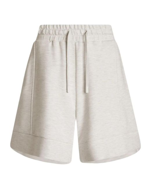 Varley White Alder Drawstring Shorts