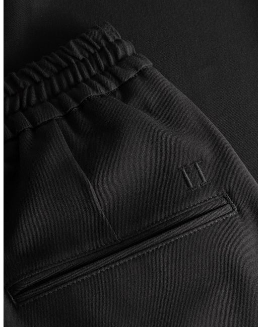 Les Deux Black Drawstring Casual Pants for men