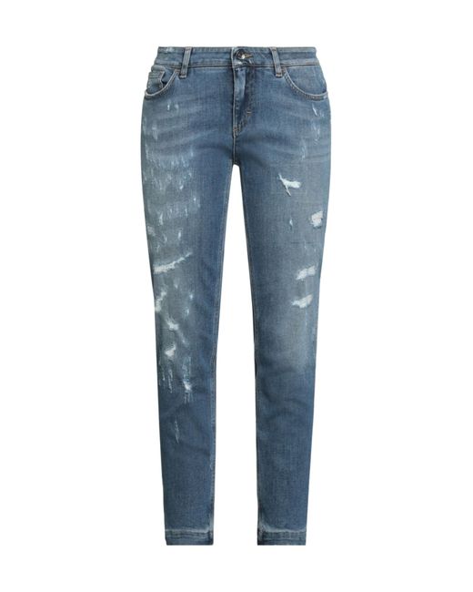 Dolce & Gabbana Blue Mid- Slim-Fit Jeans