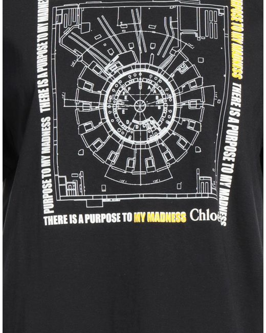 Chloé Black Logo Crew-Neck T-Shirt
