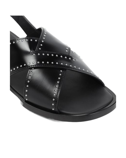 Church's Black Crossover Strapped Oksana Met Sandals
