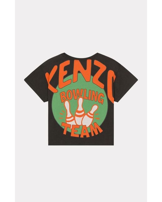 KENZO Black Graphic Printed Crewneck T-Shirt