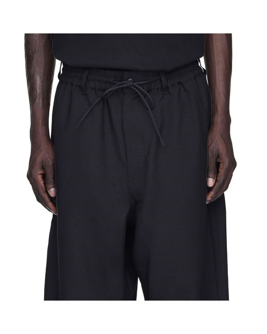 Y-3 Blue Comfy Split Hem Fleece Sports Sweatpants for men