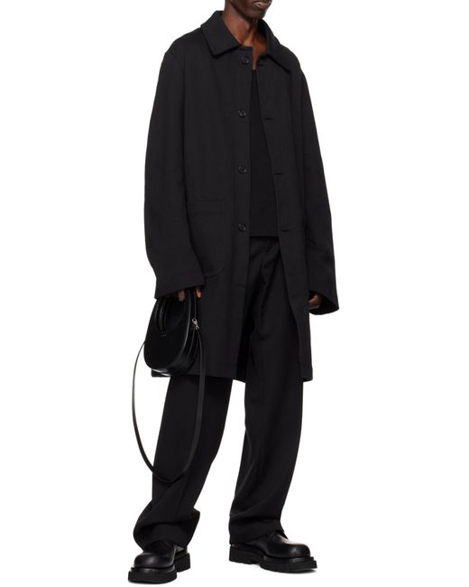 Coperni Black Swipe Zipped Mini Top Handle Bag