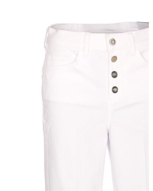 Liu Jo White High-Waist Jeans
