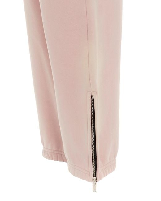 we11done Pink Bleached Track Trousers