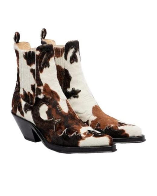 Gabriela Hearst Brown Cassidy Calf Hair Cowboy Boots