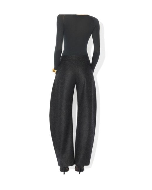 Alaïa Blue Round Light Wool Pants