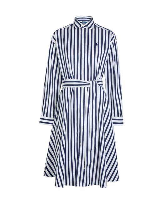 Polo Ralph Lauren Blue Mid-Length Shirt Dress