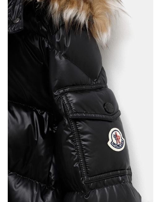 Moncler Black Padded Hooded Jacket