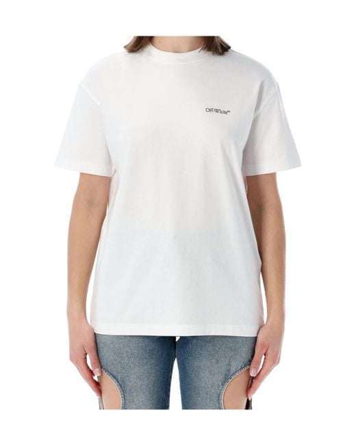 Off-White c/o Virgil Abloh White Flower Arrow Crewneck T-Shirt