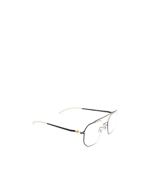 Mykita White Arvo Square Frame Glasses for men