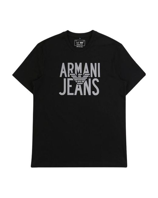Armani Jeans Black Short-Sleeved T-Shirt for men