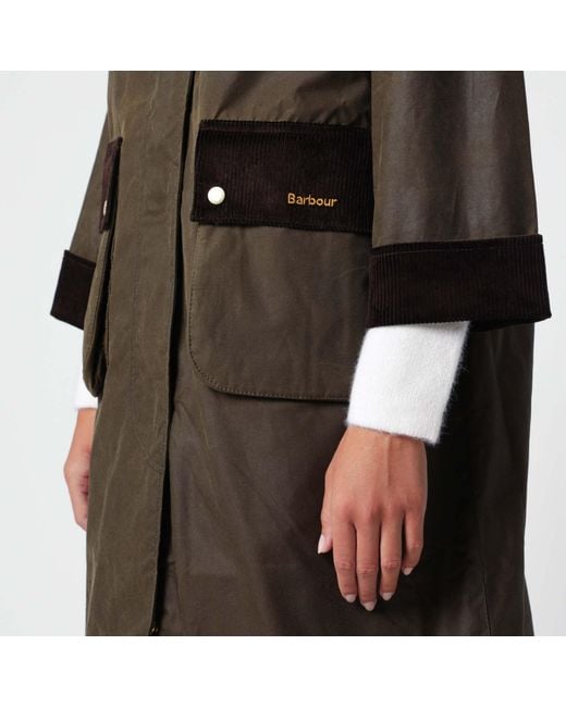Barbour Multicolor Contrastcollar Waxed Trench Coat