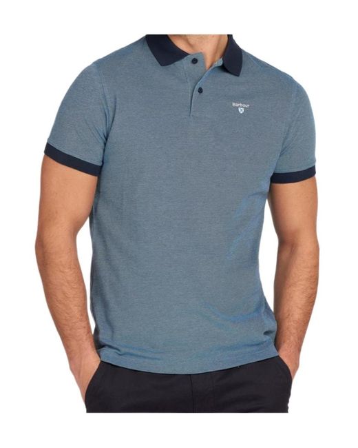 Barbour Blue Sports Polo Shirt for men