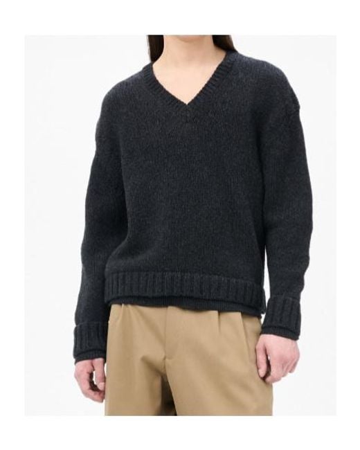 Our Legacy Black False V-Neck Jumper for men