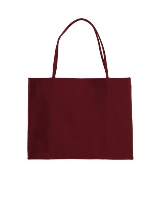 The Row Red Large Cecily Tote Bag