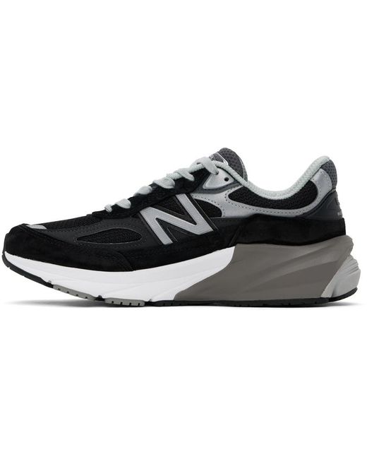 New Balance Black 990V6 Lace-Up Sneakers for men