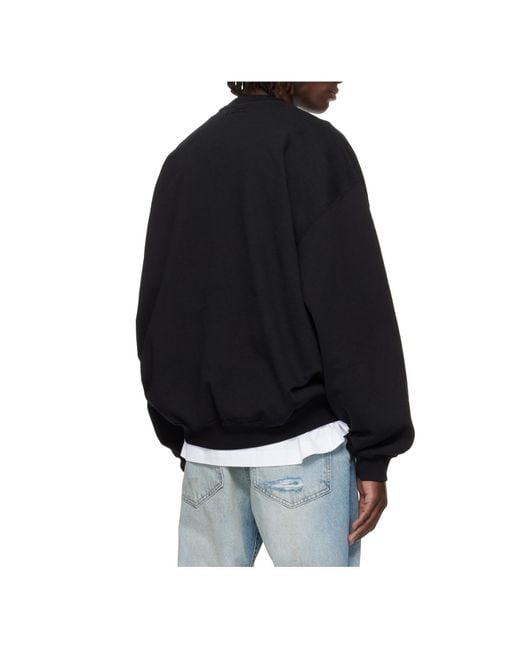 Vetements Black Be Yourself Oversized Sweatshirt for men