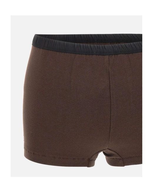 Entire studios Brown Lounge Ribbed Shorts for men