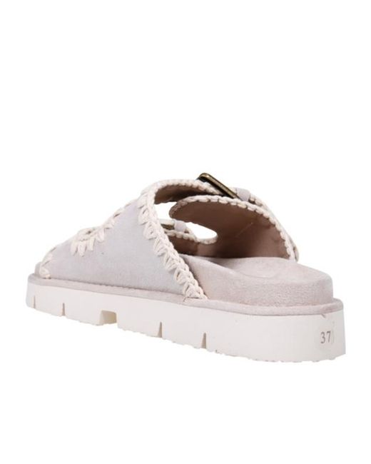 Mou Pink Buckle Fastened Open-Toe Sandals