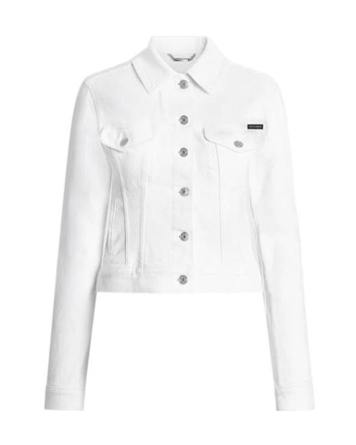 Dolce & Gabbana White Denim Jacket