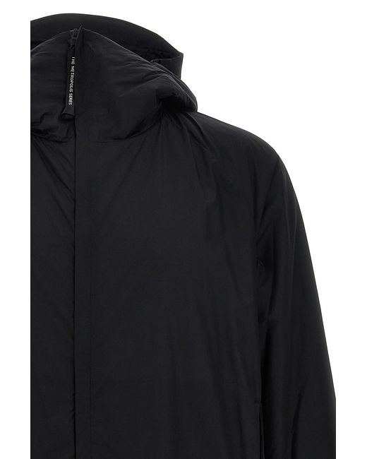 C P Company Black The Metropolis Series Pertex Padded Hooded Jacket for men